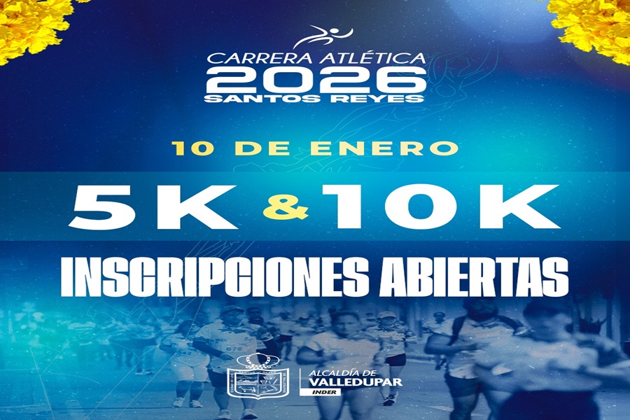 “Vuelve la fiesta del running”: Abren inscripciones para la Carrera Atlética de los Santos Reyes 2026 en Valledupar